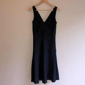 J. Crew Sophia Short (knee length) blue dress. 100% silk. Size 4.